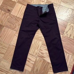 Calvin Klein dark purple chinos, 34x32